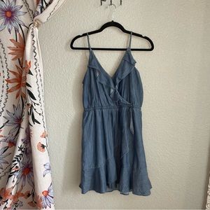 Express Chambray Midi Summer Dress Large